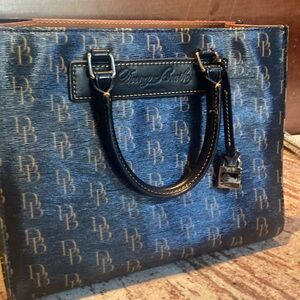 Dooney & Bourke Black and Gold Satchel